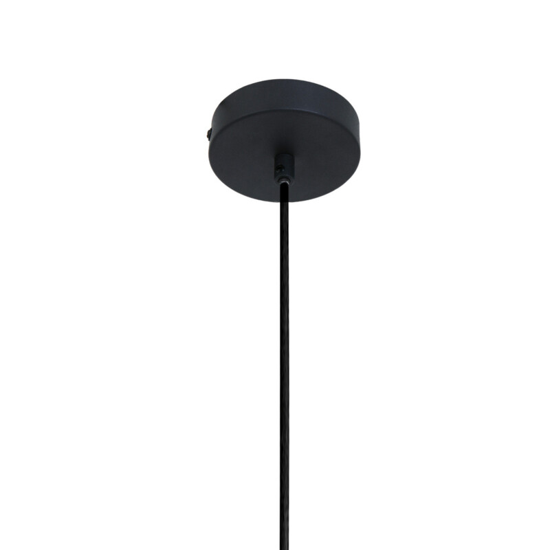 Lámpara colgante de metal negro industrial Mexlite Blackmoon - Imagen 5