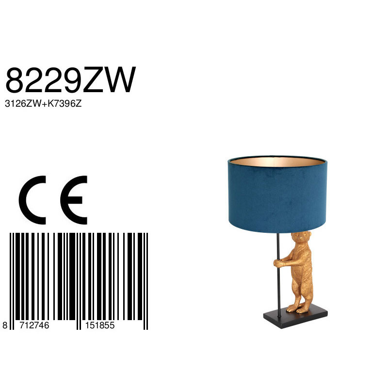 lampara-de-terciopelo-azul-con-suricato-anne-light-y-home-8229zw-7