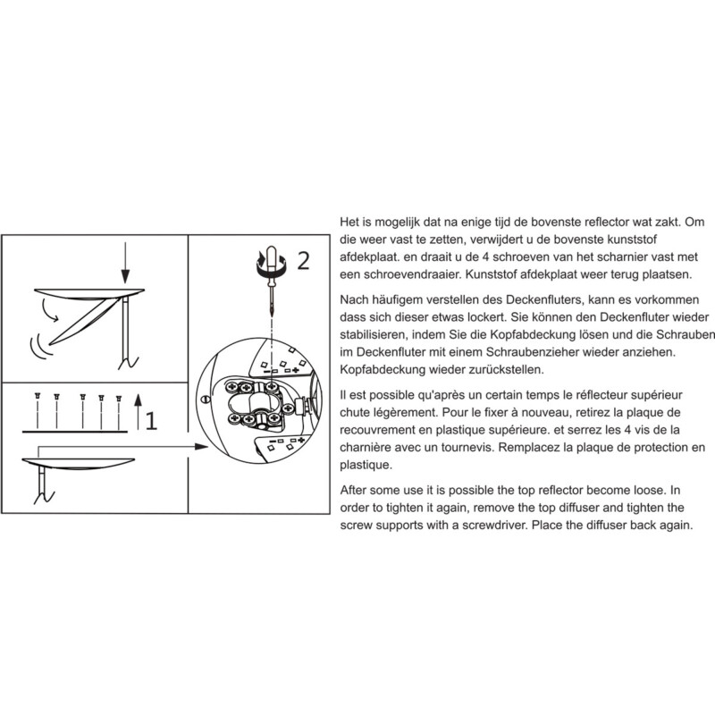 Lámpara dorada luz giratoria Steinhauer Zenith led latón y blanco - Imagen 16