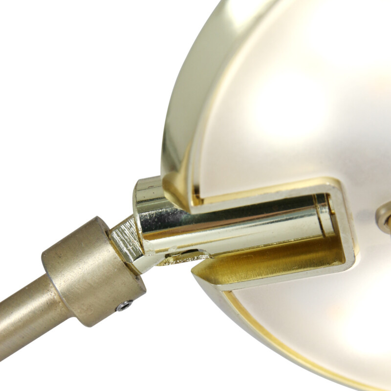 Lámpara dorada luz giratoria Steinhauer Zenith led latón y blanco - Imagen 7