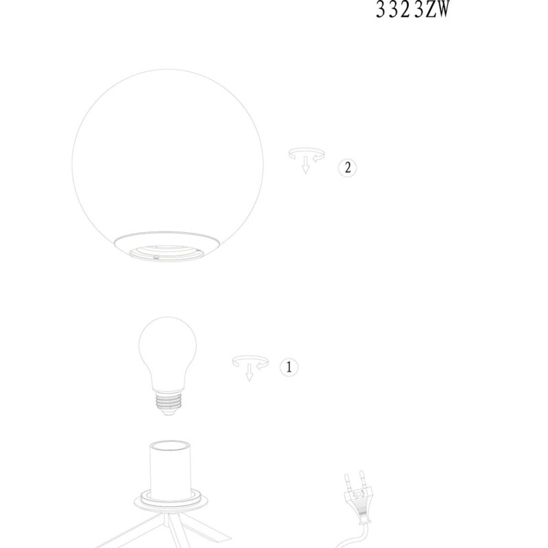 Lámpara esfera cristal ahumado Steinhauer Bollique - Imagen 8