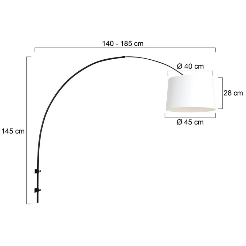 Aplique de pared negra de metal de moda Steinhauer Sparkled Light - Imagen 6
