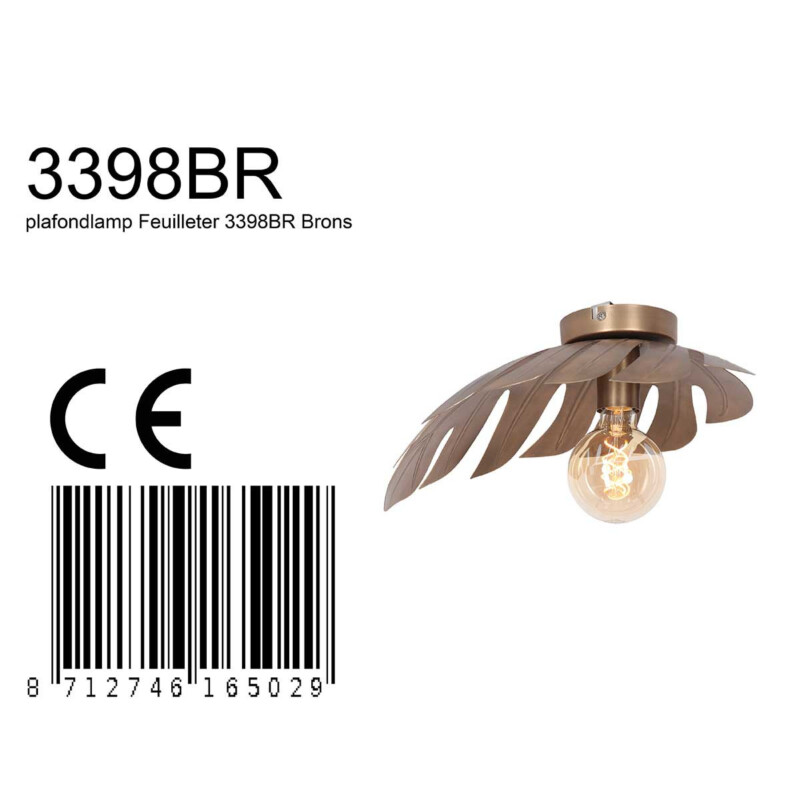 lampara-hoja-de-metal-steinhauer-feuilleter-bronce-3398br-9
