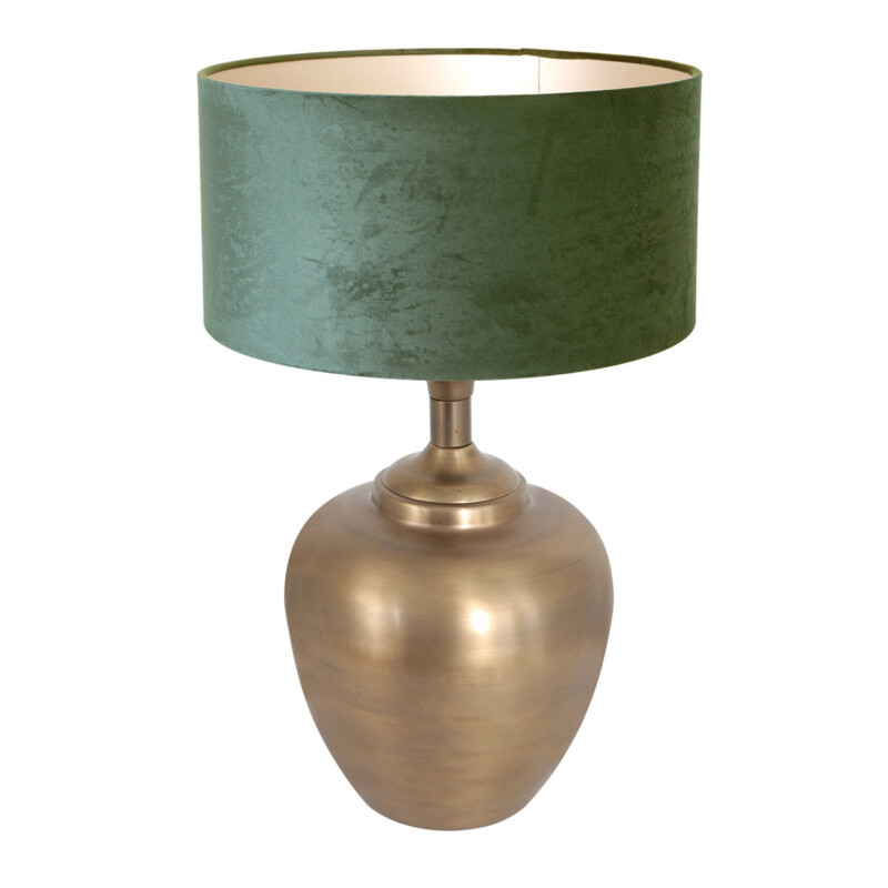 Lámpara jarrón bronce y verde Steinhauer Brass - Imagen 2