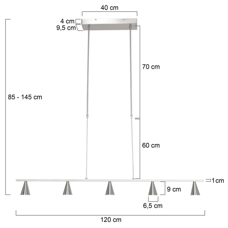 lampara-led-de-acero-5-luces-steinhauer-vortex-3066st-7