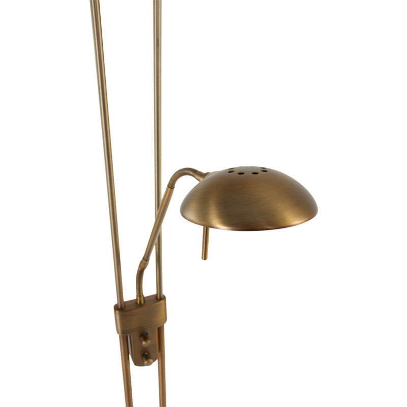 Lámpara de pie clásica de bronce con brazo de lectura ajustable Mexlite Biron - Imagen 7