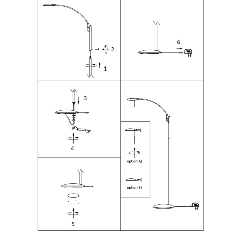 Lámpara LED de lectura moderna Steinhauer Zenith - Imagen 10