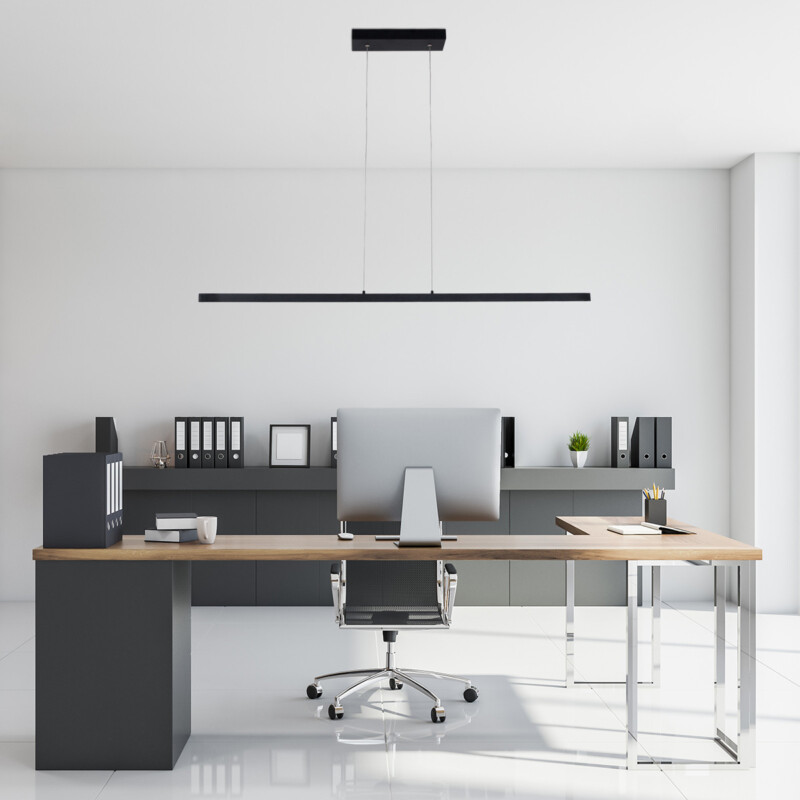 Lámpara colgante moderna de metal negro Mexlite Danske - Imagen 3