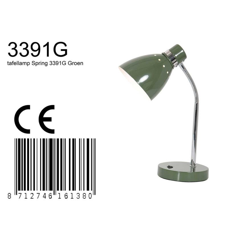 Lámpara mesa regulable Steinhauer Spring verde - Imagen 7