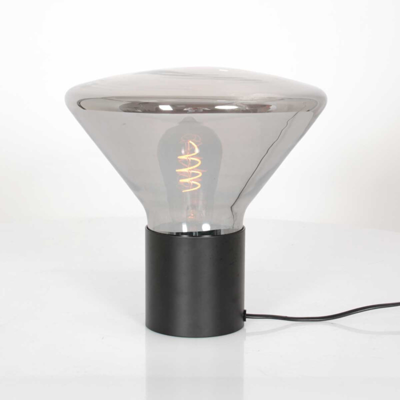 Lámpara de mesa moderna de metal negro Steinhauer Ambiance - Imagen 13