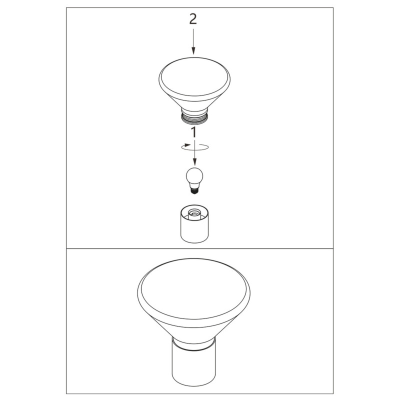 Lámpara de mesa moderna de metal negro Steinhauer Ambiance - Imagen 9