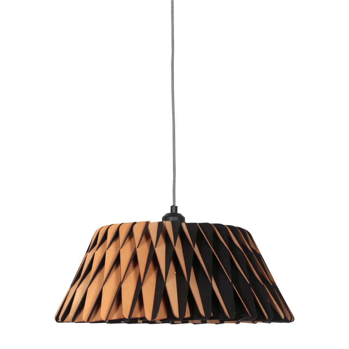 Lámpara colgante de madera natural de moda Anne Light & Home Maze
