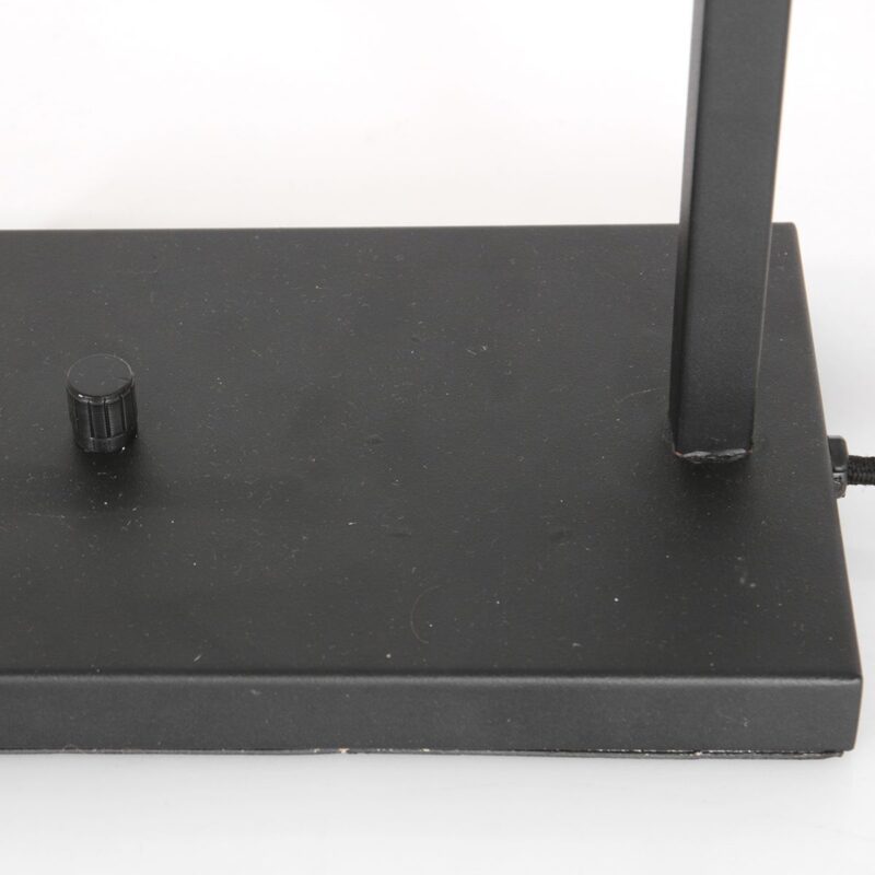 Lámpara moderna negra con pantalla crema Steinhauer Stang - Imagen 10