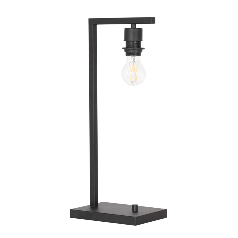 lampara-moderna-negra-con-pantalla-crema-steinhauer-stang-7120zw-3