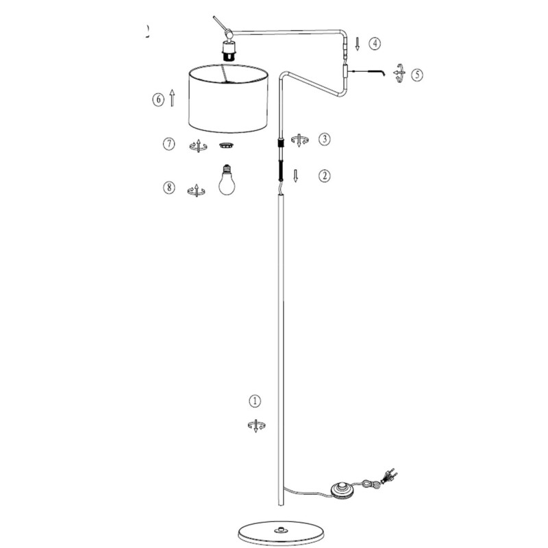 lampara-original-de-pie-steinhauer-linstrom-blanco-y-negro-3733zw-8