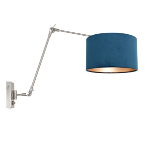 lampara-pared-orientable-steinhauer-prestige-chic-azul-y-acero-8238st-2