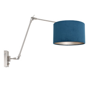 lampara-pared-orientable-steinhauer-prestige-chic-azul-y-acero-8238st
