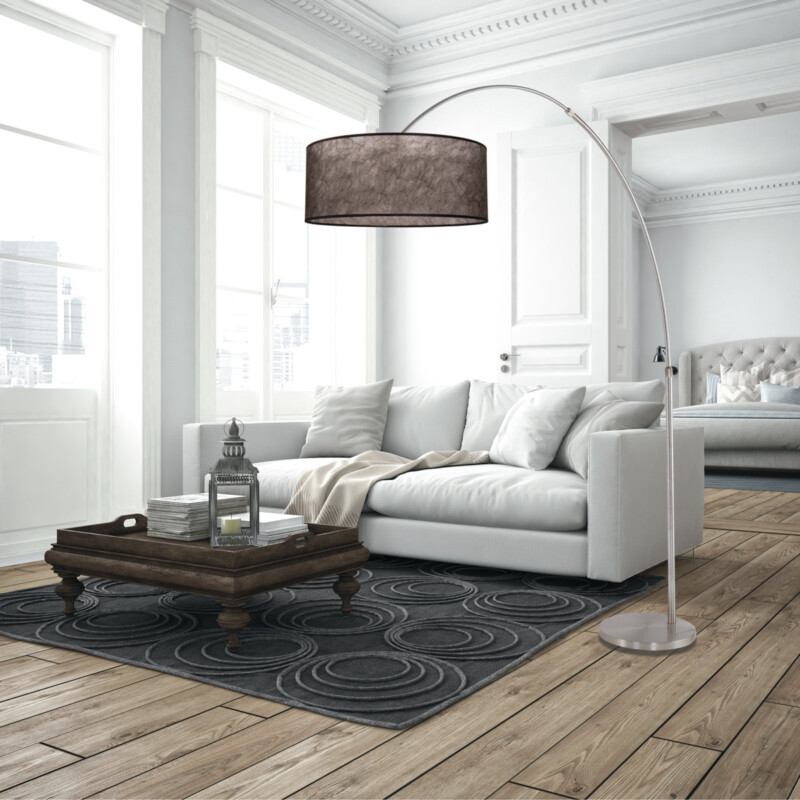 Lámpara de pie de metal moderna de acero Steinhauer Sparkled Light - Imagen 3