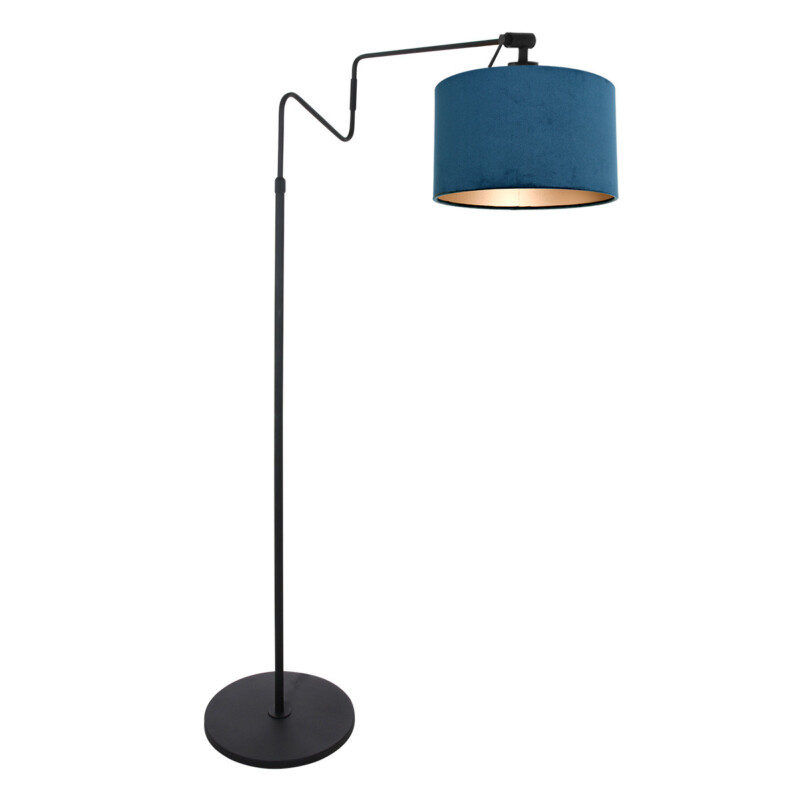 Lámpara pie pantalla azul Steinhauer Linstrøm azul y negro - Imagen 2