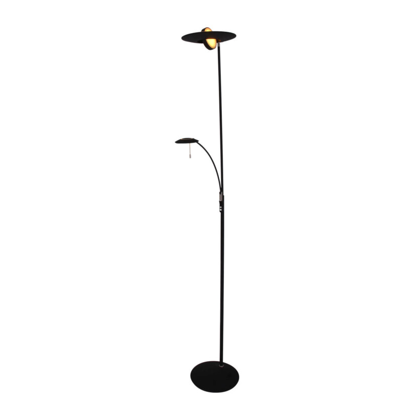 Lámpara pie regulable negra Steinhauer Zenith led blanco y negro - Imagen 2