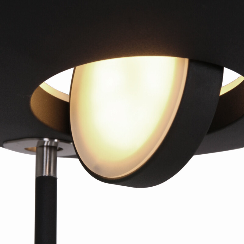 Lámpara pie regulable negra Steinhauer Zenith led blanco y negro - Imagen 5