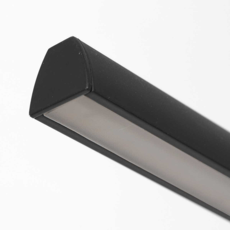Lámpara colgante minimalista negra con placa de vidrio Steinhauer Profilo - Imagen 12