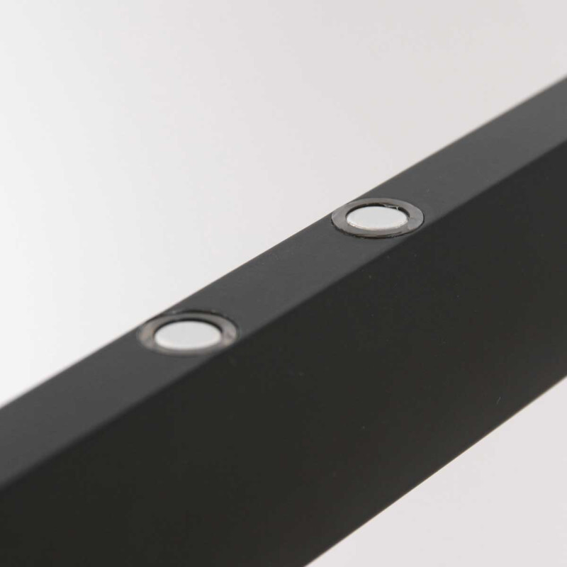 Lámpara colgante minimalista negra con placa de vidrio Steinhauer Profilo - Imagen 4