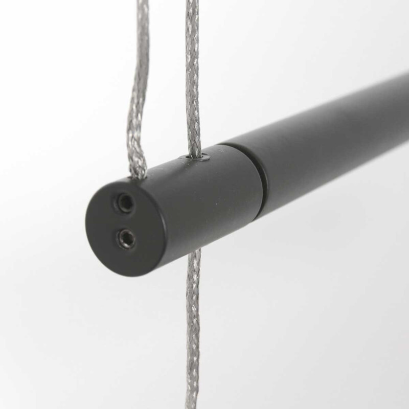 Lámpara colgante minimalista negra con placa de vidrio Steinhauer Profilo - Imagen 6
