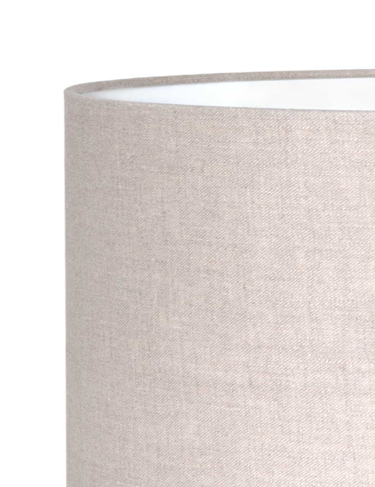 Lámpara redonda de lino beige Light & Living Liva - Imagen 3