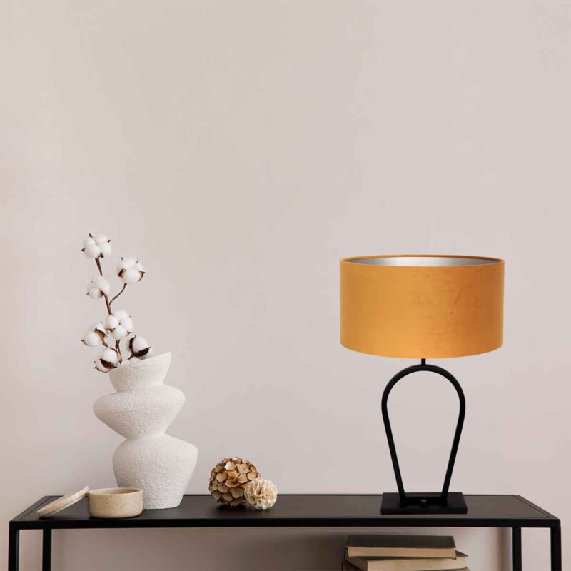 Lámpara de mesa negra de metal de moda Steinhauer Stang - Imagen 4
