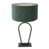 lampara-sobremesa-pantalla-verde-steinhauer-stang-negro-3509zw