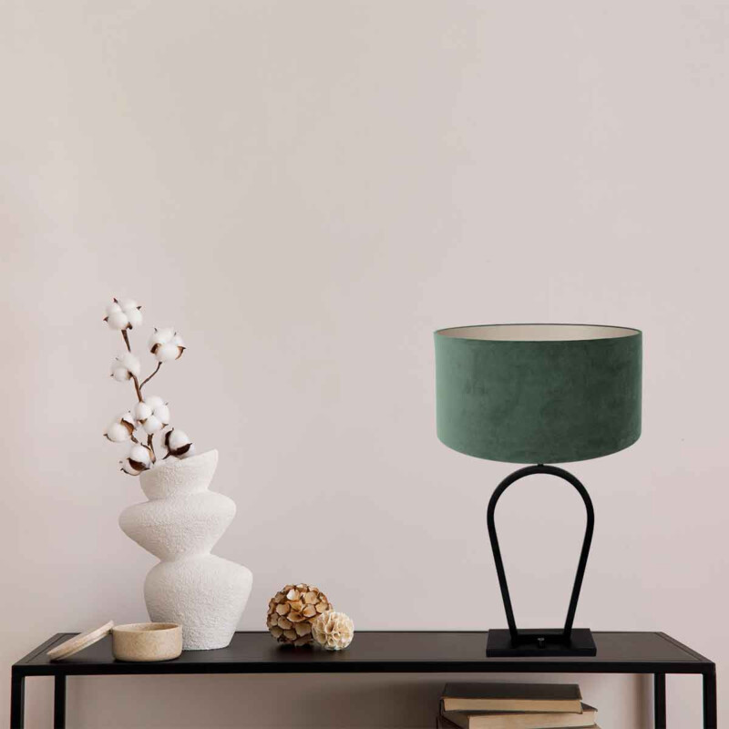 Lámpara de mesa negra de metal de moda Steinhauer Stang - Imagen 3