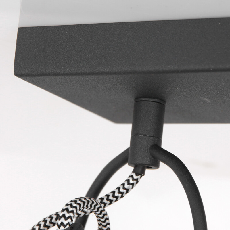 Aplique de pared industrial negra de dos luces ajustable Mexlite Nove - Imagen 4