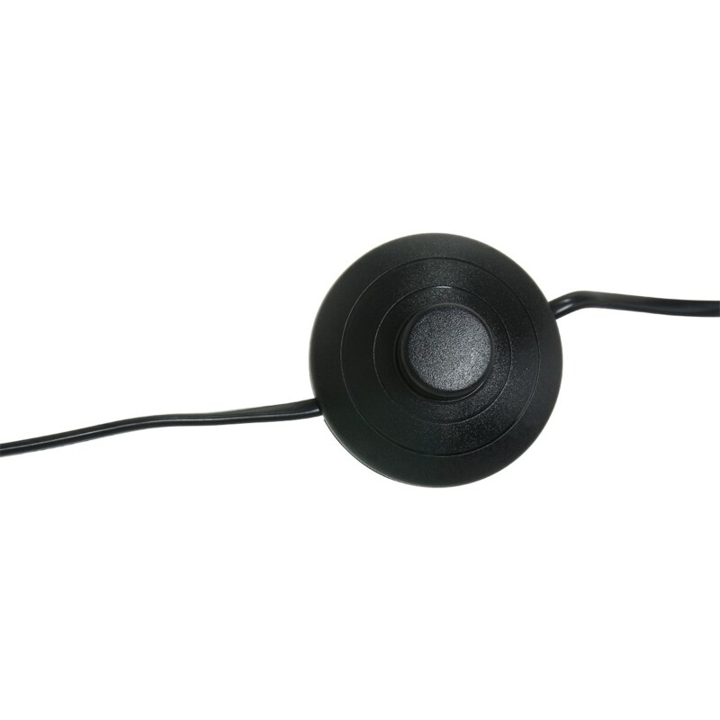 Lámpara de pie industrial de metal negro Mexlite Carree - Imagen 11