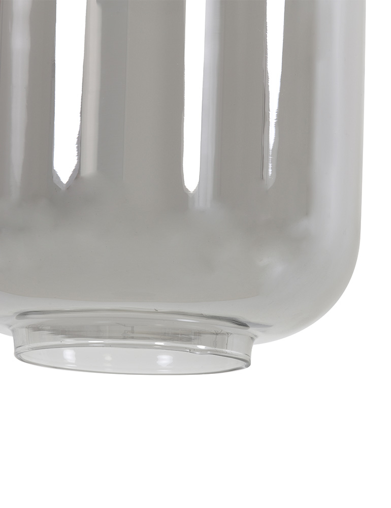 Lámpara vidrio ahumado cinco luces Light & Living Lekar - Imagen 3