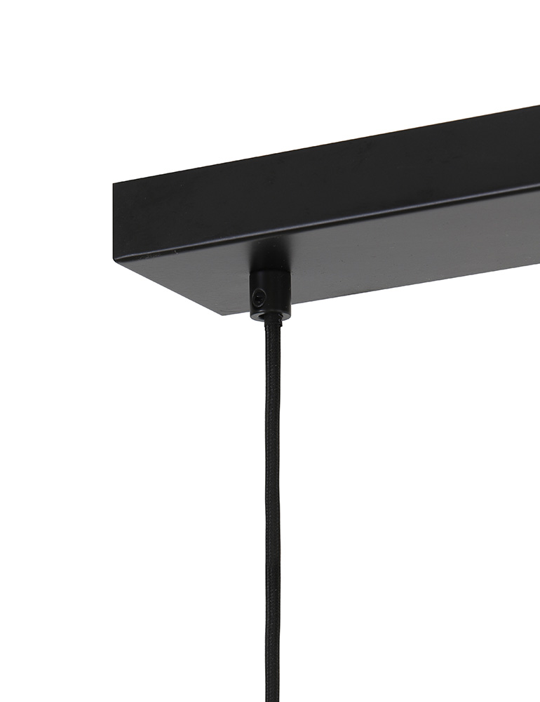 Lámpara vidrio ahumado cinco luces Light & Living Lekar - Imagen 4