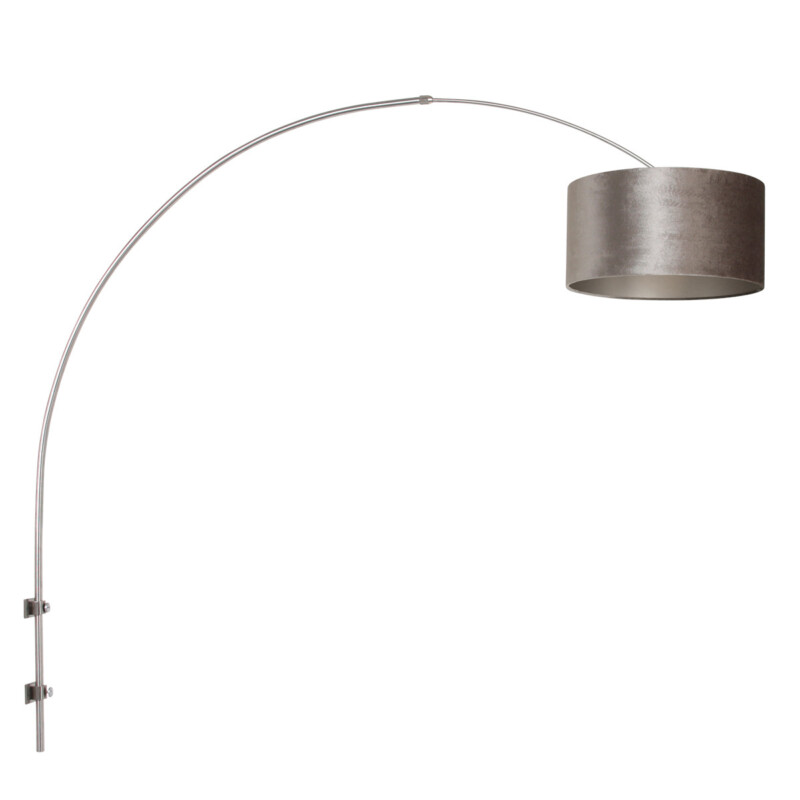 moderna-lampara-de-pared steinhauer-sparkled-light-acero-y-plateado-8146st