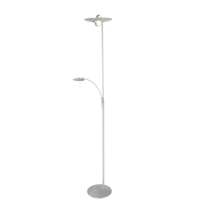 moderna-lampara-pie-plateada-steinhauer-zenith-led-acero-y-blanco-7860st