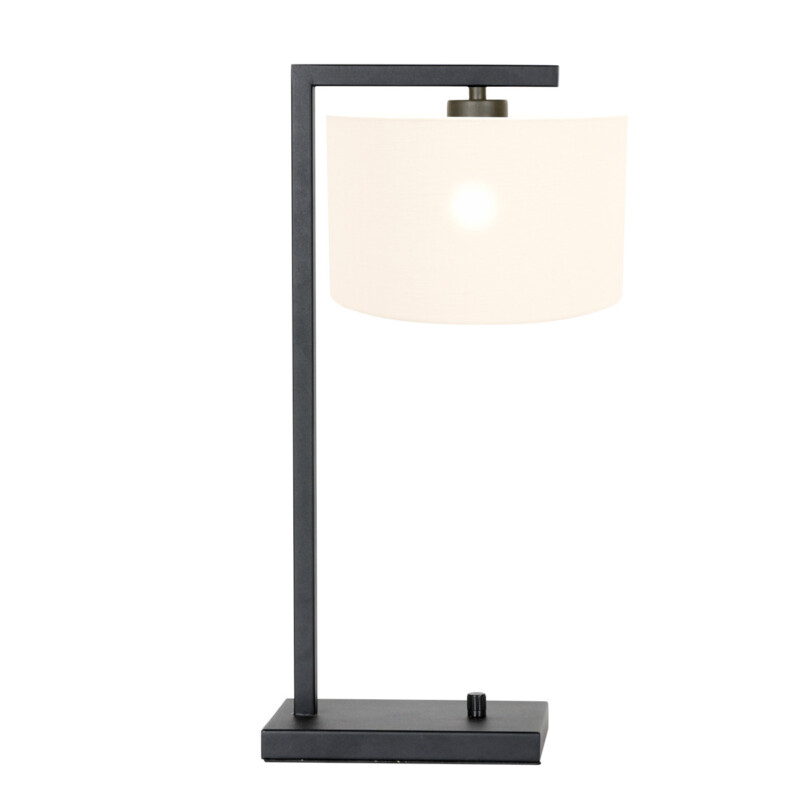 original-lampara-mesa-blanca-steinhauer-stang-negro-7118zw-2