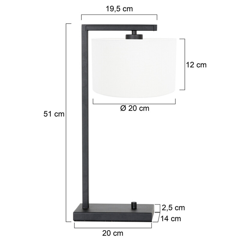 original-lampara-mesa-blanca-steinhauer-stang-negro-7118zw-6