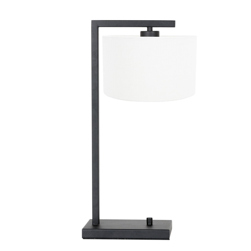 original-lampara-mesa-blanca-steinhauer-stang-negro-7118zw