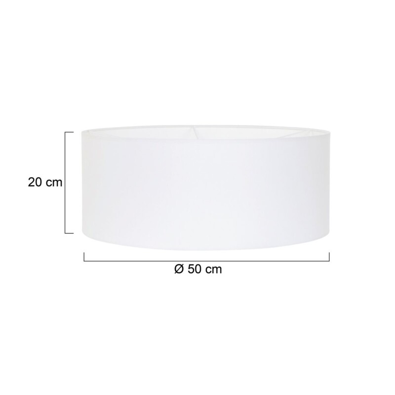Pantalla de lámpara blanca de tela moderna Steinhauer - Imagen 4