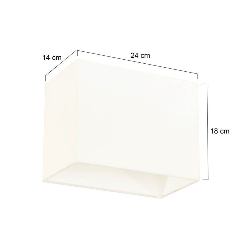 Pantalla de lámpara blanca de tela moderna Mexlite - Imagen 5