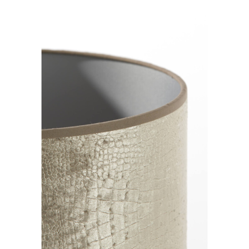 Pantalla de lámpara gris con textura de cocodrilo Light and Living Chelsea - Imagen 4