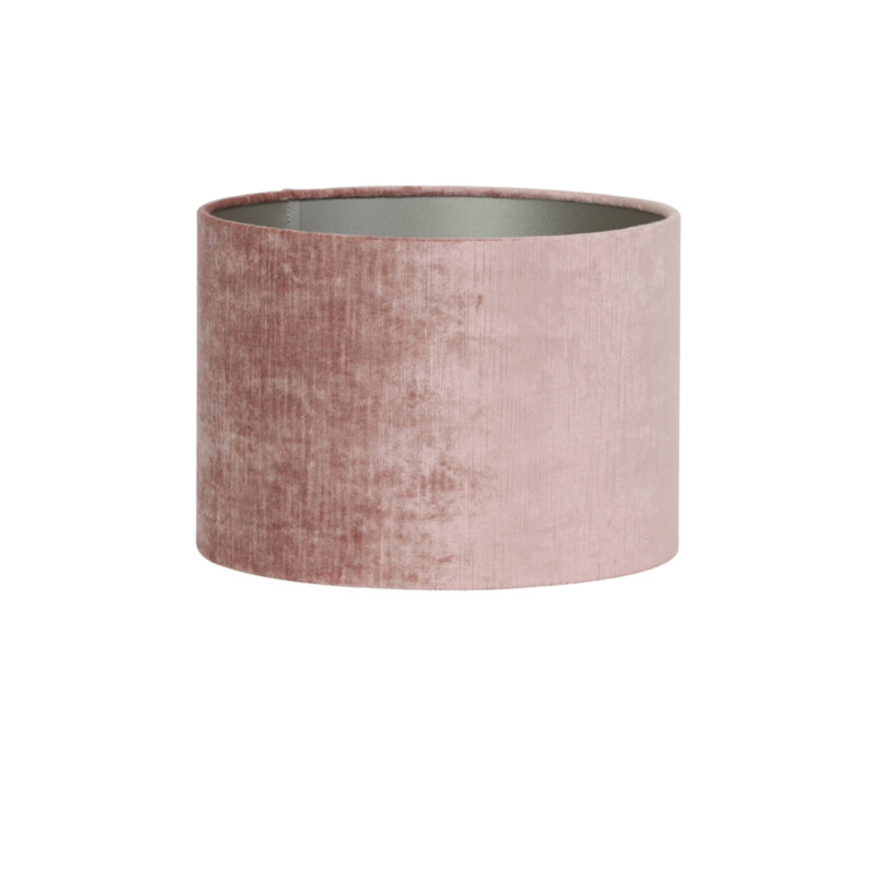 Pantalla de lámpara retro rosa con aspecto de terciopelo Light and Living Gemstone - Imagen 2