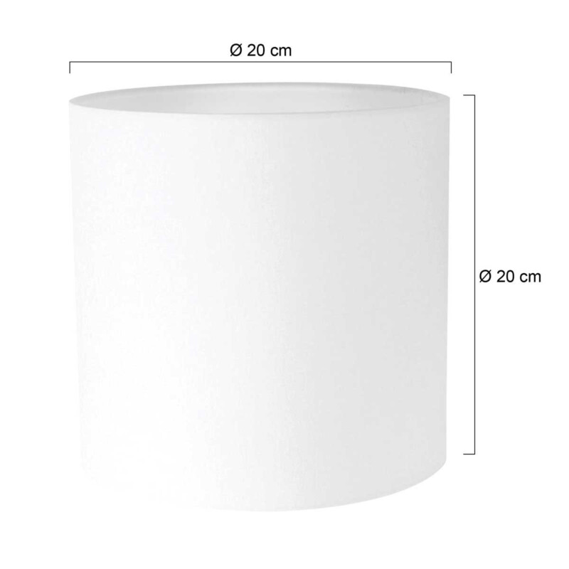 Pantalla de lámpara de lino moderna blanca Mexlite - Imagen 3