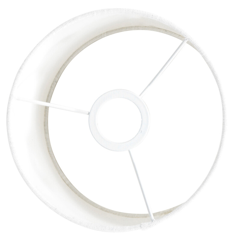 Pantalla de lámpara de terciopelo blanco moderna Steinhauer - Imagen 5