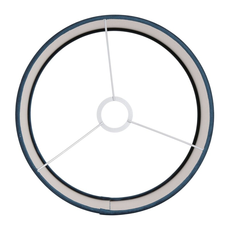 Pantalla de lámpara de terciopelo azul moderna Steinhauer - Imagen 5