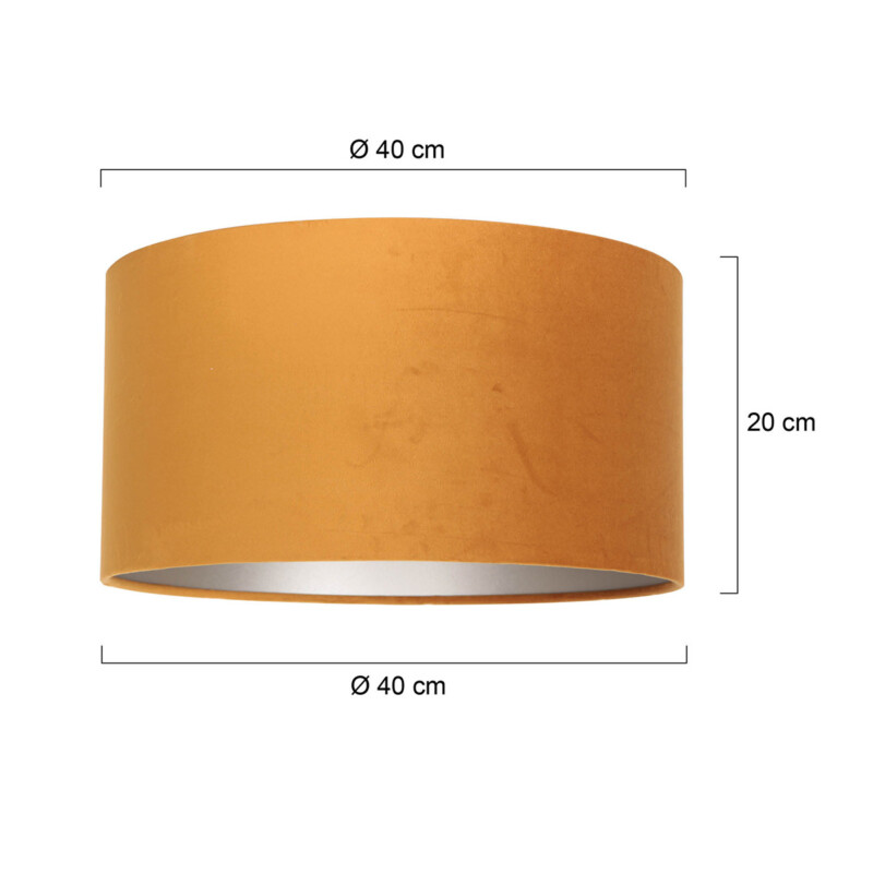 Pantalla de lámpara de terciopelo dorado moderna Steinhauer - Imagen 6