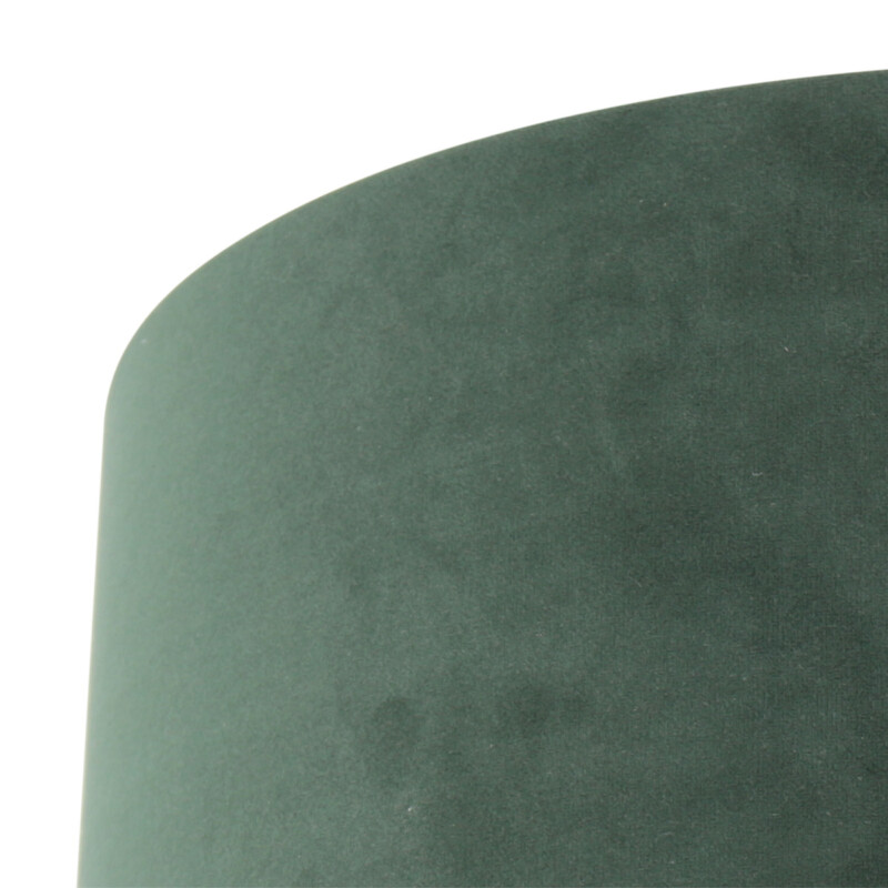 Pantalla de lámpara de terciopelo verde moderna Steinhauer - Imagen 4